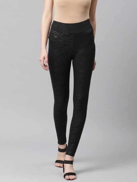 

Marks & Spencer Women Black High-Rise Printed Leggings