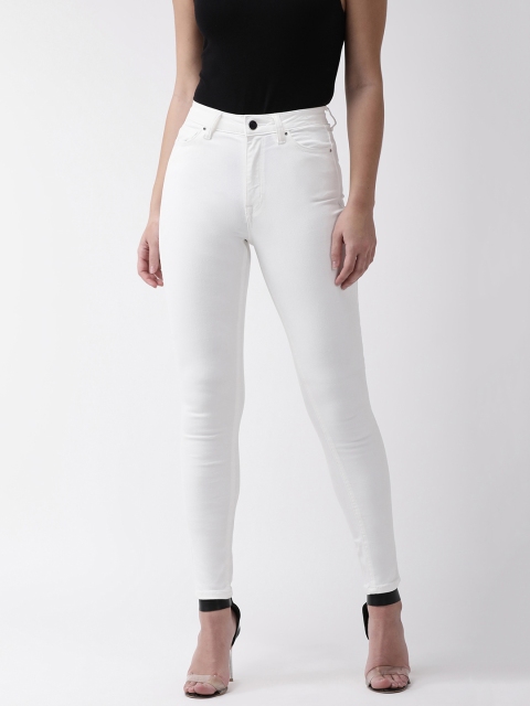 

Marks & Spencer Women Off-White Skinny Fit High-Rise Clean Look Stretchable Jeans