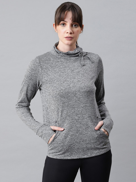 

Marks & Spencer Women Grey Melange Solid Sweatshirt