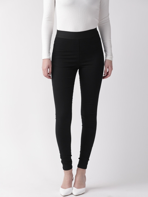 

Marks & Spencer Women Black Solid Super Skinny Fit Treggings