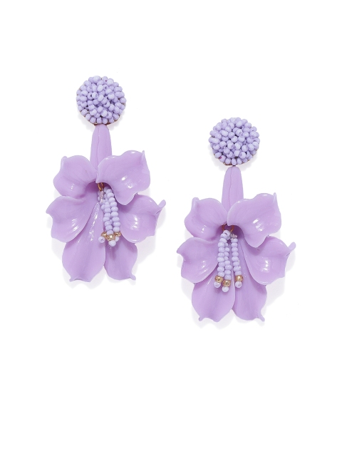 

Pipa Bella Lavender Floral Drop Earrings