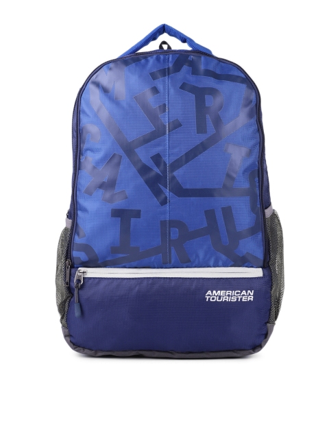 

AMERICAN TOURISTER Unisex Blue Typography FIZZ Backpack
