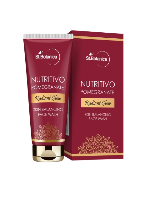 

St.Botanica Women Pomegranate Radiant Glow Skin Balancing Face Wash 100ml, Pink