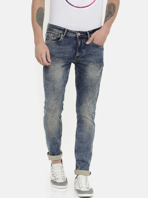 

Being Human Clothing Men Blue Skinny Fit Mid-Rise Clean Look Stretchable Jeans