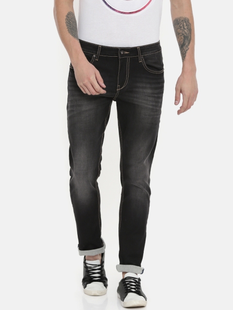 

Being Human Clothing Men Black Slim Fit Mid-Rise Clean Look Stretchable Jeans