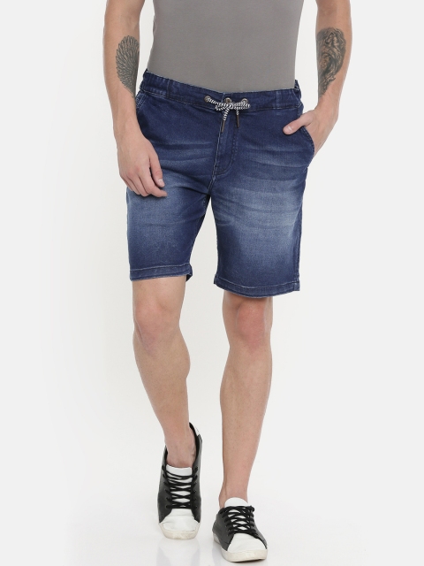 

Being Human Men Blue Washed Regular Fit Denim Shorts