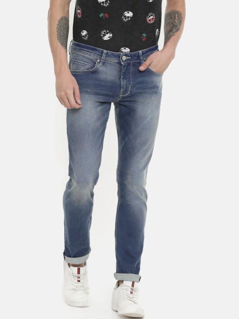 

Being Human Clothing Men Blue Slim Fit Mid-Rise Clean Look Stretchable Jeans