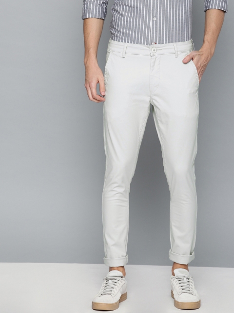 

Harvard Men Grey Slim Fit Solid Chinos