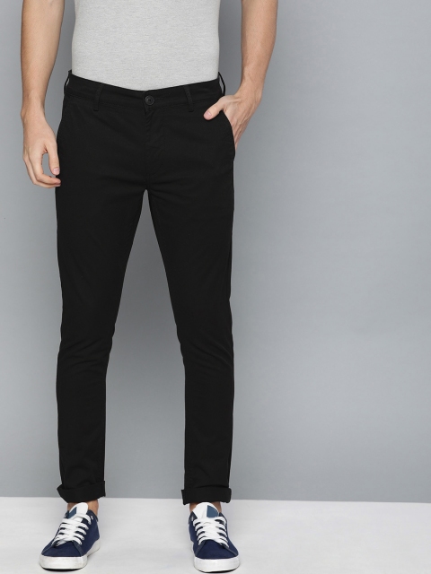 

Harvard Men Black Slim Fit Solid Chinos