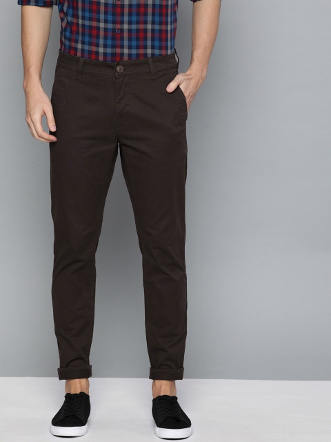 

Harvard Men Coffee Brown Slim Fit Solid Regular Trousers