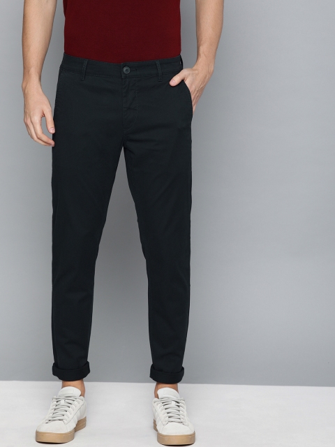 

Harvard Men Navy Blue Slim Fit Solid Chinos