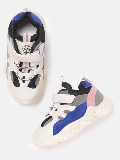 

Hoppipola Kids Beige & Taupe Colourblocked Sneakers