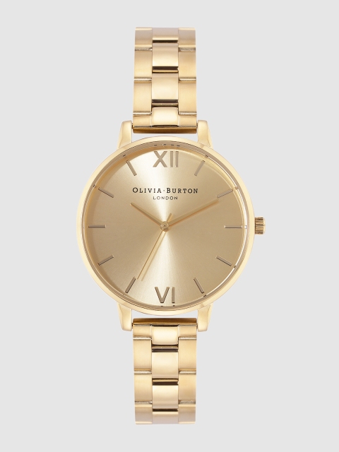 

OLIVIA BURTON LONDON Women Gold-Toned Analogue Watch OB13BL08BSW