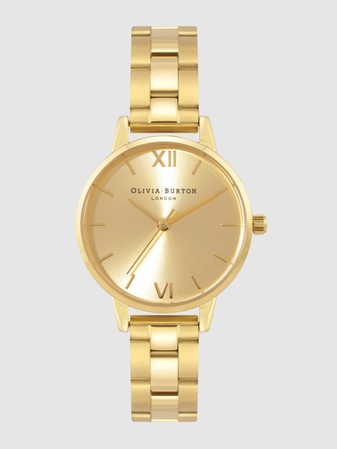 

OLIVIA BURTON LONDON Women Gold-Toned Analogue Watch OB13BL04BW
