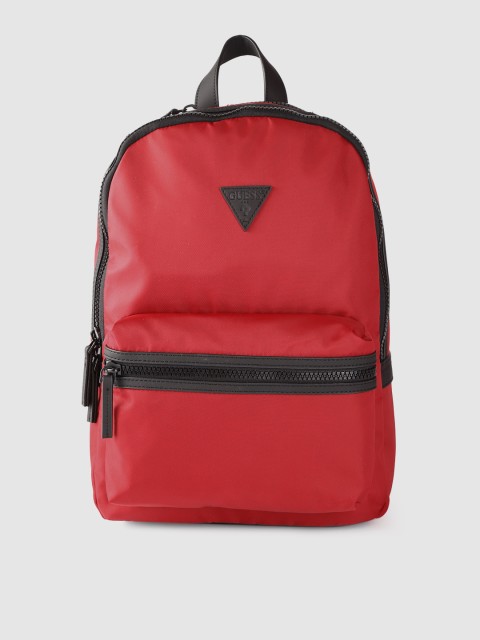 

GUESS Women Red Solid Laptop Backpack