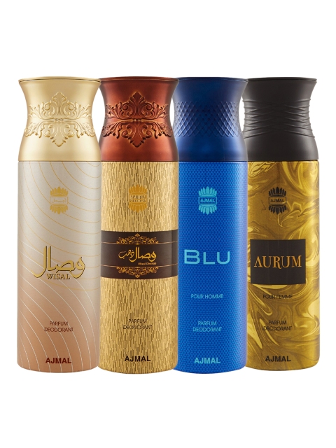 

Ajmal Set of 4 Deodrants, Gold