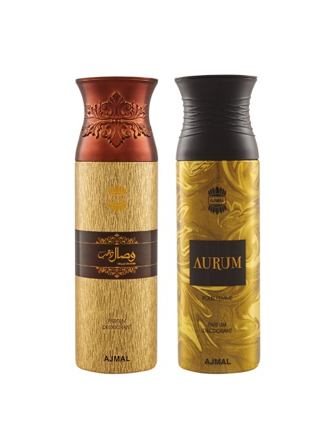 

Ajmal Women Set of 2 Deodorants, Gold