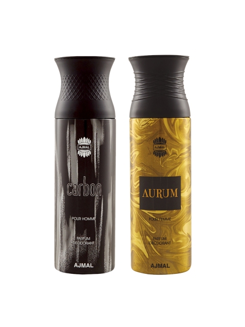 

Ajmal Men & Women Set of 2 Deodrants, Gold