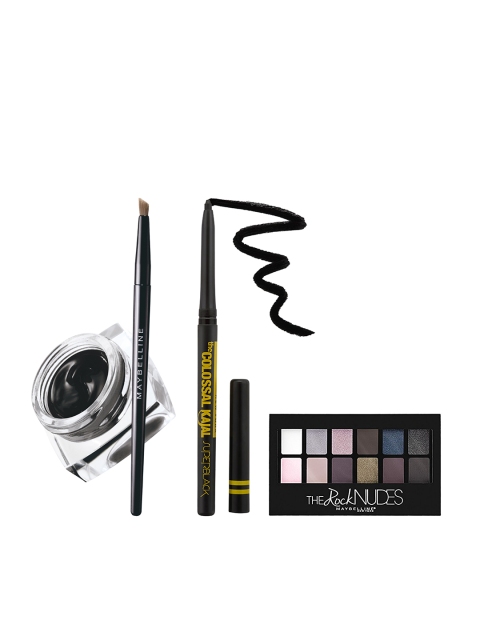 

Maybelline Set Of Eyeshadow Gel Eyeliner & Kajal, Multi