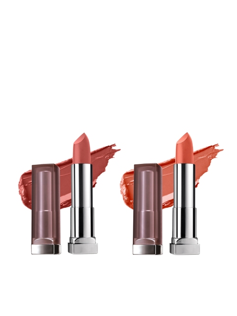

Maybelline New York Set of 2 Color Sensational Creamy Matte Lipsticks 3.9 g, Brown