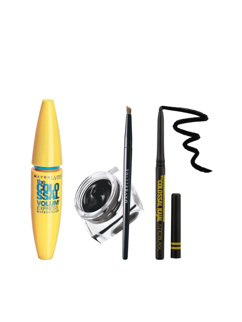 

Maybelline Set of Colossal Kajal Gel Eyeliner & Waterproof Mascara, Black
