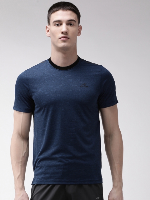 

Alcis Men Navy Blue Self Design Round Neck Training T-shirt