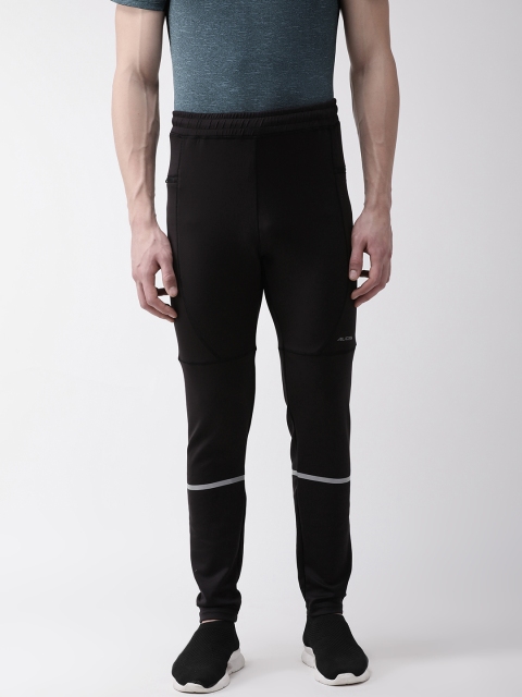 

Alcis Men Black Solid Slim Fit Running Track Pants