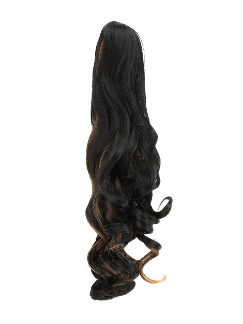 

Rozia Women Brown & Black Curly Synthetic Hair Piece Ponytail Extension Clutcher