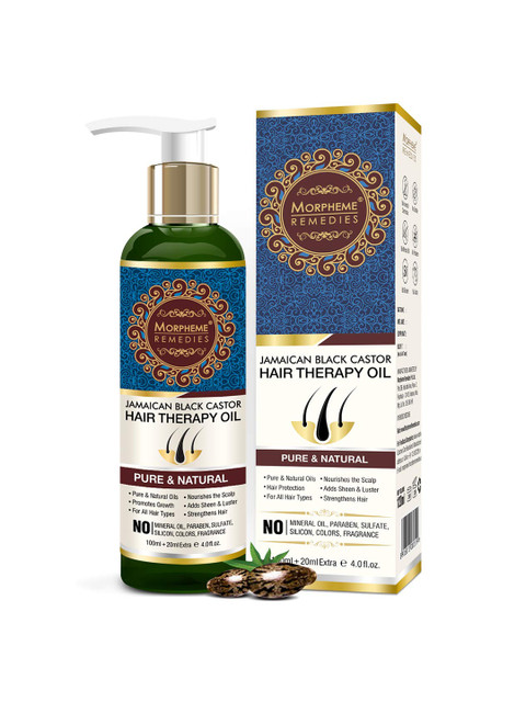 

Morpheme Remedies Unisex Jamaican Black Castor Hair Therapy Oil 120ml, Green