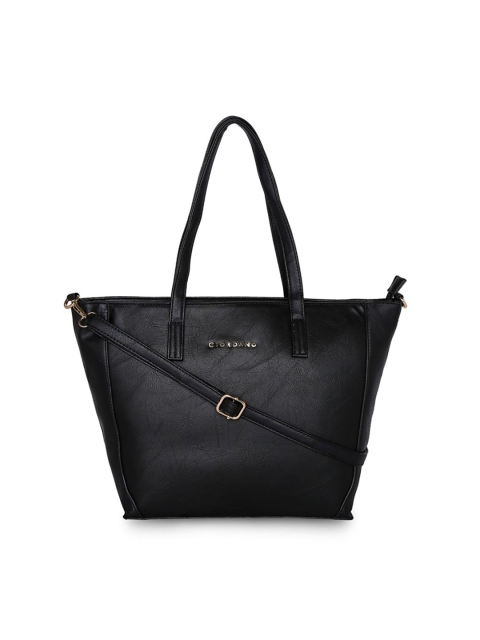 

GIORDANO Black Solid Handheld Bag