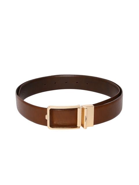 

Park Avenue Men Brown Textured Reversible Leather Belt