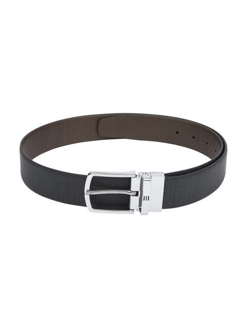 

Raymond Men Black Solid Leather Belt