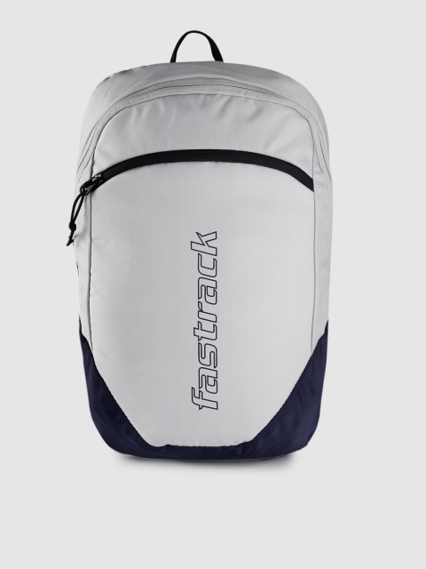 

Fastrack Unisex Grey Brand Logo Print Backpack