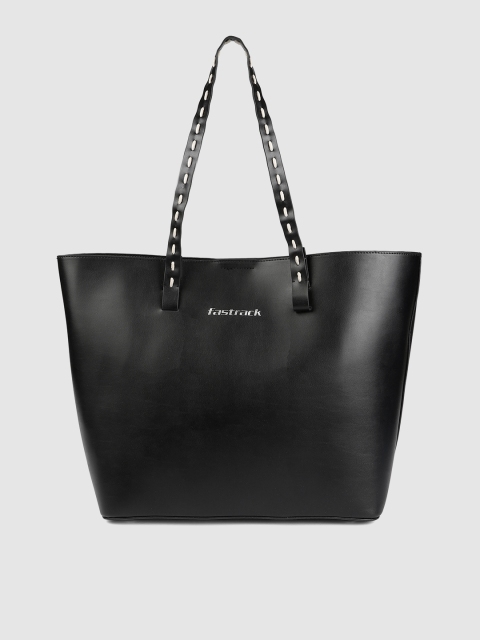 

Fastrack Black Solid Tote Bag