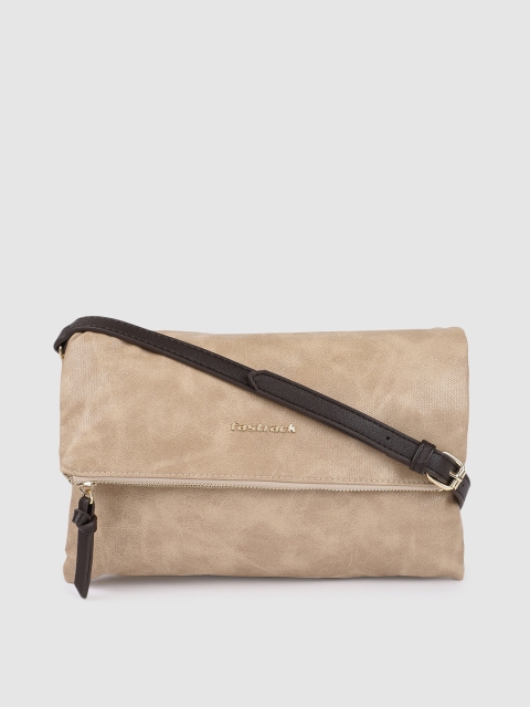 

Fastrack Beige Solid Sling Bag