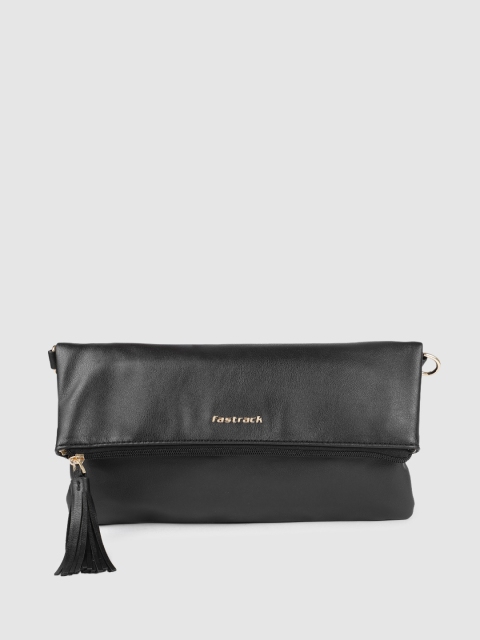 

Fastrack Black Solid Sling Bag
