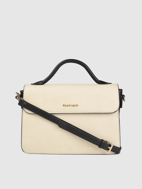

Fastrack Beige Solid Satchel