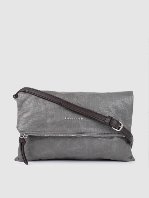 

Fastrack Grey Solid Sling Bag
