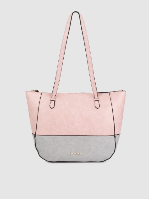 

Fastrack Pink & Grey Colourblocked Shoulder Bag