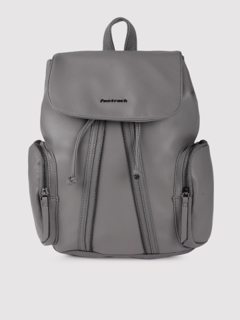 

Fastrack Women Grey Solid Backpack