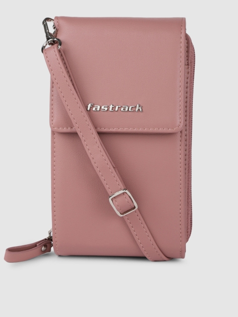 

Fastrack Women Pink Solid Mobile Pouch