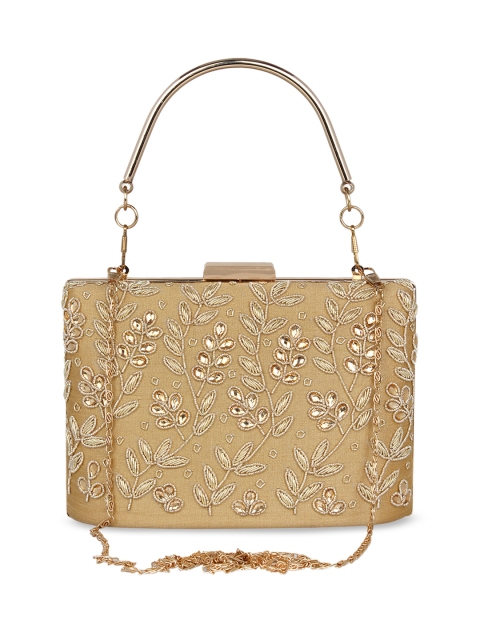 

Anekaant Beige Embellished Clutch