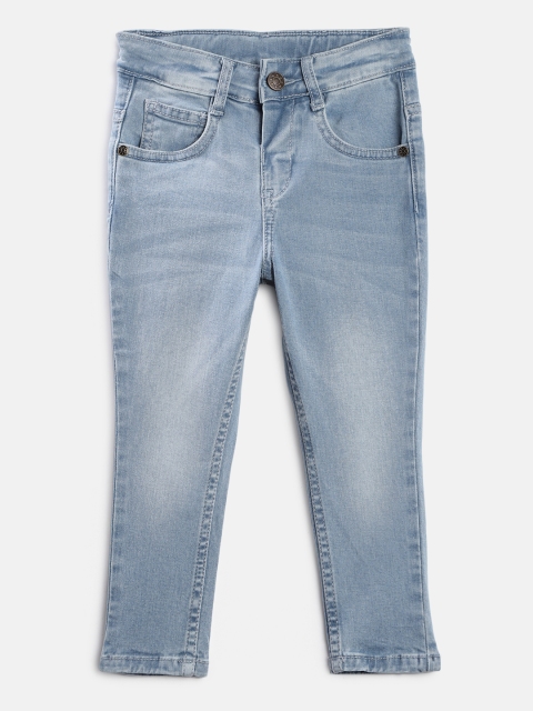 

Aomi Boys Blue Regular Fit Mid-Rise Clean Look Stretchable Jeans
