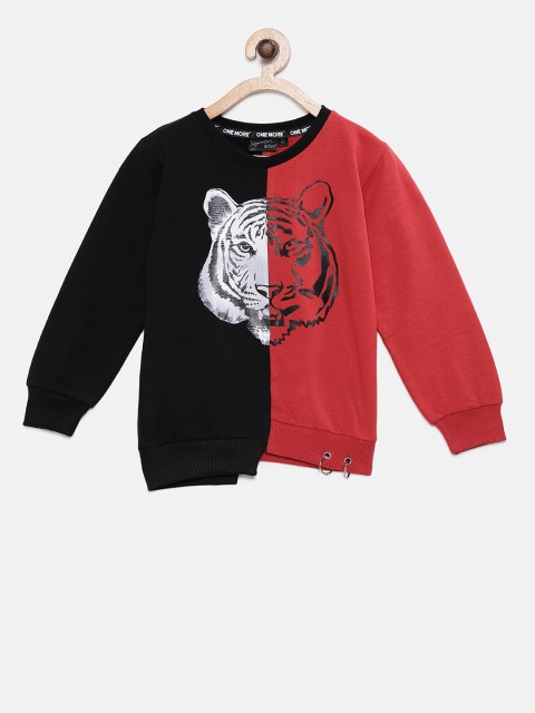 

Actuel Boys Red & Black Colourblocked Sweatshirt