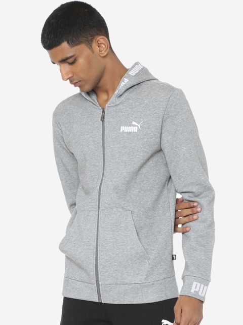 

Puma Men Grey Solid Sporty Jacket