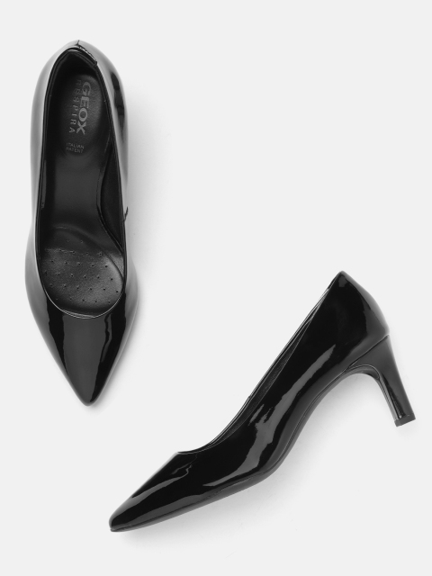 

Geox Women Black Solid Pumps