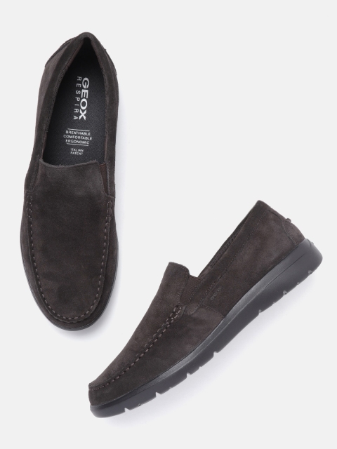 

Geox Men Coffee Brown Solid Loafers