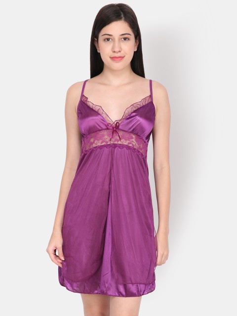 

Ms.Lingies Purple Solid Baby Doll MS088H512