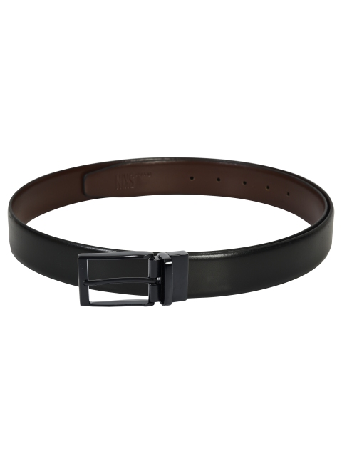 

Second SKIN Men Black & Brown Textured Reversible Genuine Leather Belt