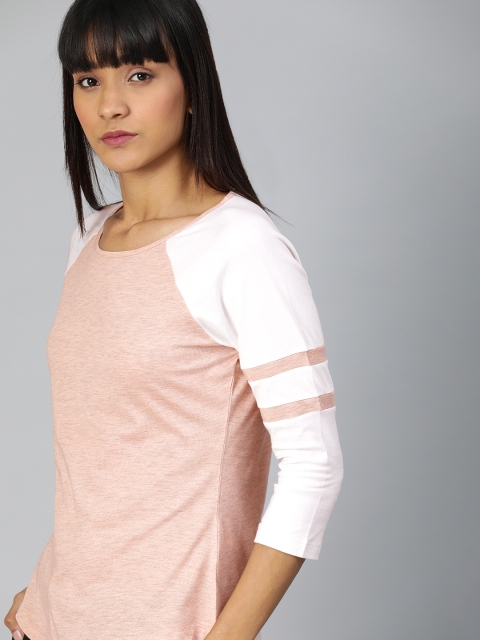 

Harvard Women Pink Solid Round Neck T-shirt